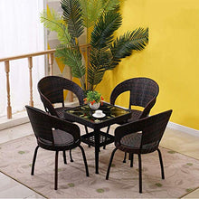 Sedie da Giardino Rattan, Tavolo e sedie da Giardino, Giardino Esterno arredo salottino da Giardino 4 Sedie Set Bistro tavoli da Giardino con sedie offerte,Sedia Terrazze