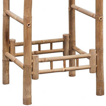vidaXL 2X Legno di bambù Sgabelli da Bar Sedie Seggiole Sedili Arredo Esterni
