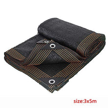 PENGDDP Telo Coprente Rete ombreggiante Telo ombreggiante Rete Tessuta Ombreggiante Tessuto Ombra Rete per schermi Privacy del Balcone (3x5m)-Nero 3x5m