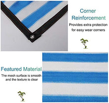Telo Ombreggiante, Telo Coprente da 90% Sunblock for Piante con Occhielli - Tessuto for Protezione Esterna Anti-UV, Copertura in Rete a Strisce for pergola a Effetto Serra (Size : 6m x 10m)