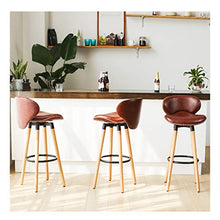 LF- Bar Stool Bar Stool Moda Creativa Bar Chair Casa Schienale Alto Seggiovia Bar Stool Rotante ad Alta Sgabello Sgabello Colazione Ristorante Ascensore Sgabello semplicità (Color : Brown)