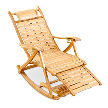 Sedie da giardino pieghevoli moderne in bambù, sedie da giardino reclinabili, cuscino per sedia a dondolo da giardino, sedia reclinabile con massaggio, per esterno, campeggio, giardino, patio, prato
