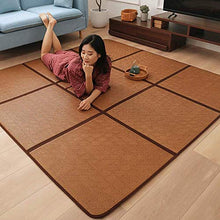 XM&LZ Pieghevole Addensare bambù Giapponese Tatami Opaco,Rattan Tappetino,Esercizio Cibo per Lo Spazio di Meditazione Yoga Camera Zen Sala da tè Giapponese-A 60 * 120cm