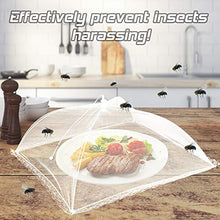 Set di 4 coperture pieghevoli per cibo, per frutta, picnic, feste ecc. (44 x 44 x 30 cm, bianco)
