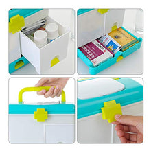 SUMMER HOME Kit di Pronto Soccorso per Uso Domestico PP Medicine Scatola di immagazzinaggio per uffici Pill Organizer per Viaggi Camping Container