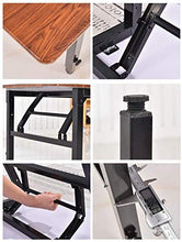 Xicaimen Tavolo Pieghevole  a casatavolomultifunzione (53 / 74cm)   Piccolo Tavolo da Pranzo Rettangolare Portatile  100x60cm Tavolo Grande  Colore Legno Scuro