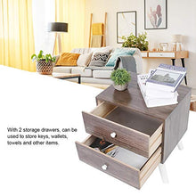 Comodino da notte per camera da letto, comodino divano con 2 cassetti, stile nordico, per casa, soggiorno, 43 x 35 x 50 cm
