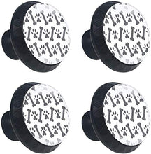 Dog Bone Paw Foot Grigio Pomelli per Porta Set di 4 Pomelli per Mobili Manopole per Cassetti Cucina Armadio Vetro