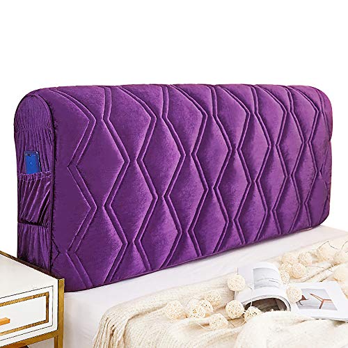ZHKGANG Fodera per Testiera Copriletto in Tessuto all-Inclusive Copriletto con Copertina Morbida Parapolvere in Stile Europeo Semplice E Moderno,Pink-160cm