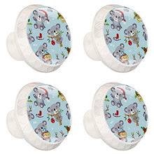 Koala del fumetto 4 PCS Pomelli per Porta, Pomolo per Mobile, Pomelli per Mobili con Viti, Maniglia per Armadietto, Pomelli per Porta, Pomelli per Cassetti per Porta, Armadio, Cassetto e Credenza