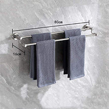 Mensola per doccia, portasciugamani, portasciugamani a parete, portasciugamani in acciaio inossidabile, 1 mensola portasciugamani da bagno 2 ripiani 3 ripiani, per cucina, bagno, wc, h
