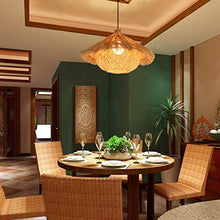 N/Z Home Equipment Pastoral Rattan Bird Nest Garden Rattan Lamp Restaurant Farmhouse Creative Retro Bird Nest Lighting Favorited by Young People Modernist Style