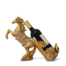 QinWenYan Rack Vino Salotto Scaffali Vino Armadietto del Vino Mostrano I Mestieri Creativi Cavallo Accessori for La Casa Titolare Bottiglia di Vino Bottiglia Rack Stile Classico
