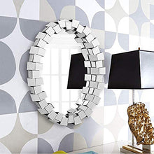 Bathroom mirror Specchio da Bagno Ovale/Specchio Decorativo per Ingresso / 77x105cm / Specchio Tridimensionale retrò per Trucco, Specchio cosmetico per Camera da Letto, Specchio Doccia dell'hotel
