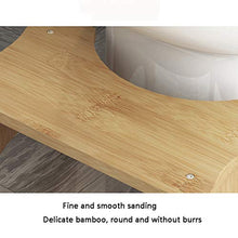 H-M-SJZ Sgabello da Toilette Antiscivolo Sgabello da Bagno in Legno massello Sgabello per la casa Sgabello da Bagno Sgabello per Toilette Sgabello Sgabello può alleviare costipazione 39.5x21.5x17cm