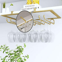 FYLHX Multifunzione Vino Cremagliera di Vetro,Portabicchieri da Vino sotto Cabinet Cremagliera del Vino per La Cucina Bar Appeso Cremagliera del Bicchiere di Vino.