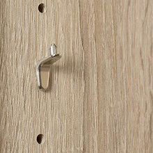 CASARIA Cassettiera Vela 2 Ante con Ripiani 115,5x60x30cm Credenze Comò Armadietto Ufficio Mobiletto