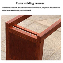 outdoor product Parco All'aperto Panche da Giardino,Panche Anticorrosive del Terrazzo di Legno Solido Sedie Resistenti alle Intemperie del Portico,Panche da Balcone Senza Schienale con Sedili A Doghe