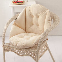 SM SunniMix Scocca Forma Stuoia Caldo Divano Sedia Tutto Tondo Pad Cuscino-Beige
