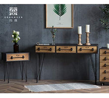 SUNTAOWAN American Living Room Creativo Cabinetto Comodino Semplice Moderno Industriale Aria Camera da Letto Cassettiera Cassettiera Cassettiera (Color : 47x35x59cm)