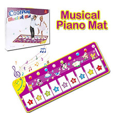AFANG Tappeto Musicale Bambini, Tappetino Ballo Tappeto Pianoforte Portatile 8 Suoni Strumenti, Regali Compleanni Feste Varie Piccoli (110 * 36 Cm) Ballo Divertente Bimbi Ragazze Tappetino