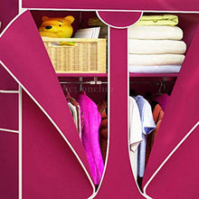 TWDYC Tessuto, Guardaroba Pieghevole Panno Gabinetto Grande Panno Bagagli Armadio Guardaroba Magazzino Mobili Camera Non Tessuto Closet (Color : B)