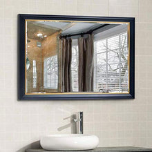 AJH Specchi da Bagno Specchio da Parete Specchio da Trucco Specchi da Bagno Specchi da Bagno Specchi da Parete rettangolari con Cornice Grande Specchio da toeletta smussa