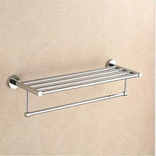 JKCKHA Northern Europe. A Parete ferroviari Accessori Hardware Bagno cremagliera Bagno Rack Appendiabiti in Acciaio Inox Bagno cremagliera Doppia cremagliera mensola del Bagno 60 25cm *