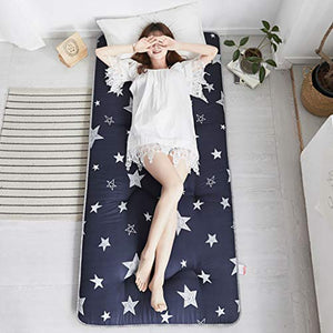 GCP Singolo Pavimento Materasso,Pelle-cordiale Traspirante Pieghevole Studente Dormitorio Materasso Futon,Soggiorno Tatami Sleeping Pad
