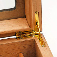 TGhosts Cigar Humidor, Desktop Cigar Humidor Cigar Box di stoccaggio, con igrometro e umidificatore Contiene 20-35 Sigari