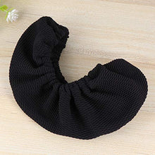 IMIKEYA Fodere per braccioli per Sedia da Ufficio Fodere per braccioli Fodere per Proteggi braccioli per Sedia da Computer addensate Maniche per braccioli per Sedia con Fascia Elastica(Nero)