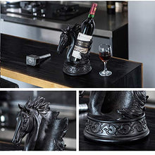 XLBAXLJ Dark Horse Wine Rack, Fumetto Creativo Sveglio del Vino della casa cremagliera Champagne Decorazioni per la Veranda Ufficio Soggiorno Camera da Letto