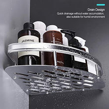 Qianduoduo888 Mensola Doccia Angolare, Mensola Angolare per Bagno in Alluminio Antiruggine Senza Foratura, Montaggio A Parete per Doccia Cucina per Cucina E Accessori da Bagno