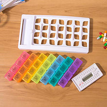 Kempp Organizzatore Digitale per Pillole, Organizer per Dispenser di scatole per Pillole, Sistema per scatole Pillole di Grande capacità, distributore Automatico di Pillole, Timer con allarmi Timer