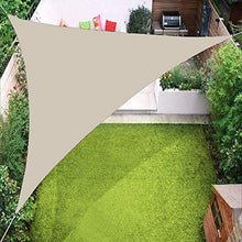 YTQ Vele Parasole Vela Tenda da Giardino Protezione Solare Triangolo Tenda Parasole Blocco 95% UV Impermeabile per Giardino Esterno 5 * 5 * 7,1 M(Color:Bianco)