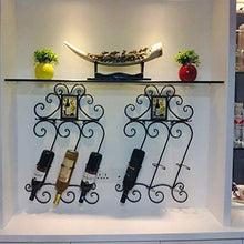 Cremagliera Del Vino Semplice e Creativa Arte in Ferro Bar in Stile Retrò Decorazione Semplice e Creativa Cafe Appeso a Parete Vino Cremagliera Del Vino Semplice e Creativa, PZW, B