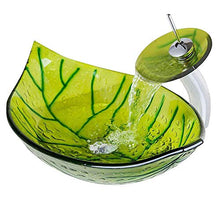 VBARV Toilette in Vetro per Bagno: sopra Il lavabo da appoggio lavabo Art lavabo Combinazione lavabo, con Kit di Installazione per drenaggio Pop-up Rubinetto per Bagno Cromato
