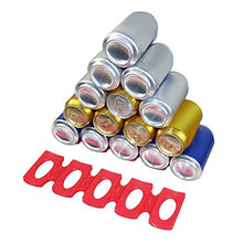 Bottiglia può Pad Mat Rack Holder collocato antiscivolo frigorifero impilabile tappeto organizzatore - rosso