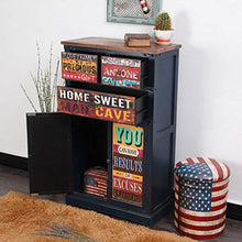 LULUVicky in Piedi Bagagli Petto in Piedi Gabinetto Governo di immagazzinaggio Armadio Accent armadietto Laterale Cassetto Bassa Credenza (Color : Black, Size : 60x30x98cm)