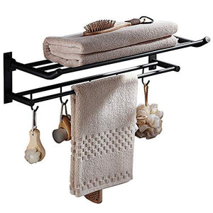 Mensola da bagno, mensola portaoggetti - Doccia Rack for toeletta non ruggine grande capacità di archiviazione Rack rettangolare adatto for Bagno con portasciugamani (500x250x150mm) partizione Bagno