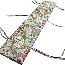 Yzzlh - Cuscino per panca da giardino con lacci di fissaggio, 2 posti, per mobili da giardino, cucina, panca da pranzo per interni ed esterni, comodo 4 cm di spessore (30 x 160 cm)