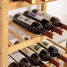 Summerone Bamboo Wine Rack, Piano Vino Scaffale Scaffale, Bottiglie Holder, freestanding Espositore for Cucina, dispensa, Cantina, dinging Camera (Dimensione : 3 Tier)