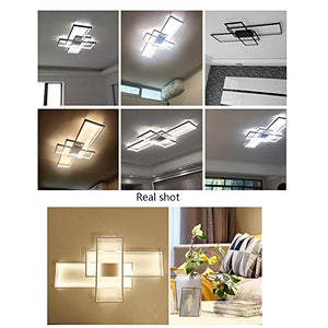 LED Plafoniera Moderna Quadrato Designer Lampada da soffitto Alluminio Corpo Lampada Sala da Pranzo Ufficio Scala Soggiorno Lampadari lluminazione della Stanza [Classe di efficienza energetica A++]