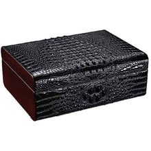 XZJJZ Leather Cigar Box di stoccaggio - Versatile Forte Resistente all'Uso di Tenuta buona Cigar Humidor Cigar Box (Color : Black)