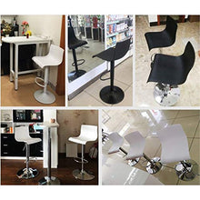 XZGang Nero/Bianco sgabelli da Bar, Solida Durevole Cucina Sgabello Sgabello Mobili for la casa Prima Colazione Bar Stool con Chrome poggiapiedi Altezza: 60-80cm Crea Vita Semplice