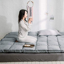 QXTT Materasso Futon, Materassi Letto Futon, Pieghevole Antiscivolo Tatami Materasso Pad Tappetino Tappeto Letto A Pelo Letto Pigro Stuoie per Camera da Letto E Ufficio,White-90 * 200cm