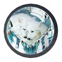 Catcher Wolf 4 PCS Pomelli per Porta, Pomolo per Mobile, Pomelli per Mobili con Viti, Maniglia per Armadietto, Pomelli per Porta, Pomelli per Cassetti per Porta, Armadio, Cassetto e Credenza
