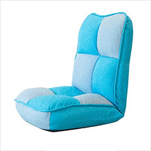 MYS-Sofas C-K-P Lazy Sofa, Sedia Pieghevole Singola, Sedia del Banco, Sedia della Finestra della Baia, Sedia del Computer Sbiadita, Sedia Pigra (Colore : Blu)
