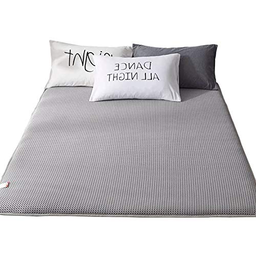 LoveHouse, materasso pieghevole per dormire, super traspirante, materasso futon tradizionale giapponese, tappetino Tatami, colore: grigio, 120 x 200 cm