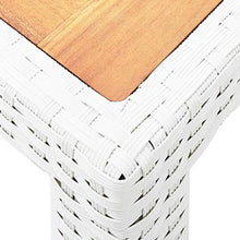 Goliraya Tavolo da Giardino Tavolo Rettangolare in Polyrattan 190x90x75 cm/150x90x75 cm Tavolino Salotto Giardino Resistente ai Raggi UV e Facile da Pulire